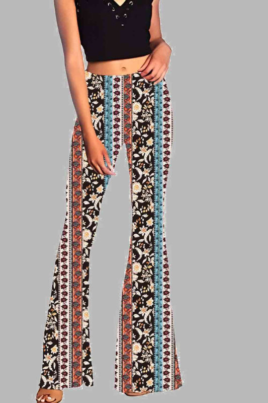 Floral Flare Leg Pants