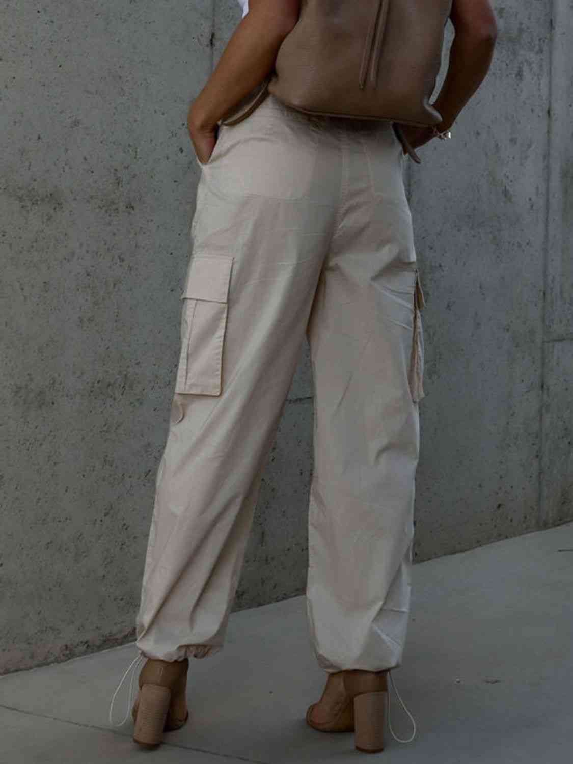 Drawstring Pants with Pockets